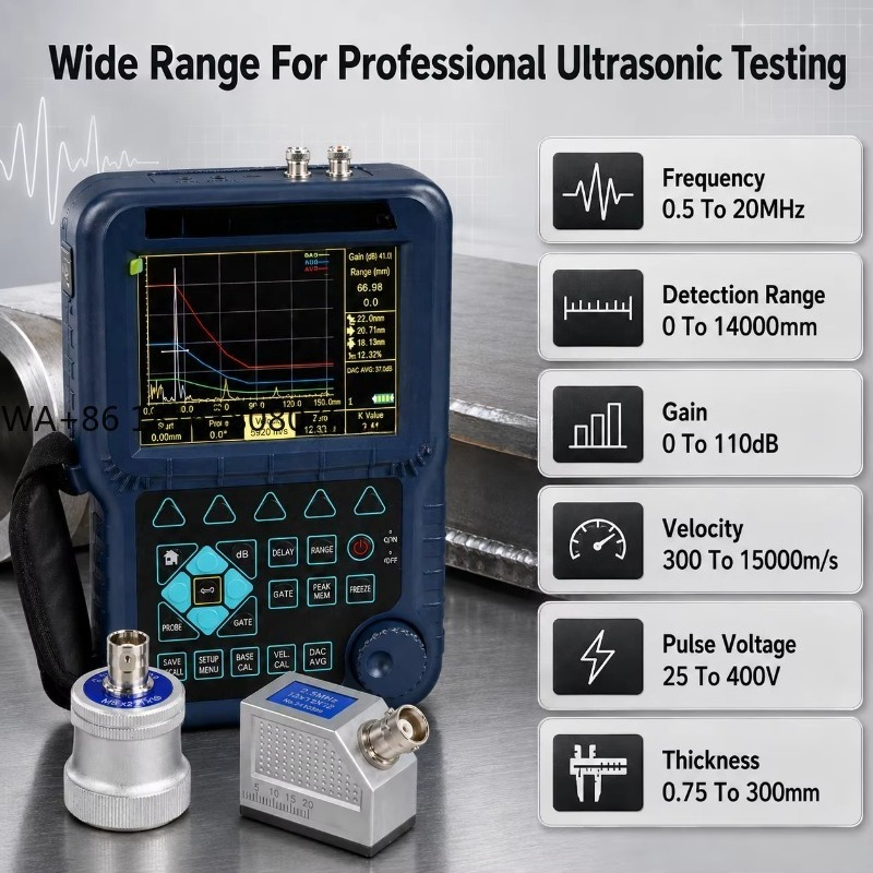 Test Instruments - Kompaktowy ultradźwiękowy defektoskop, przenośny przyrząd do