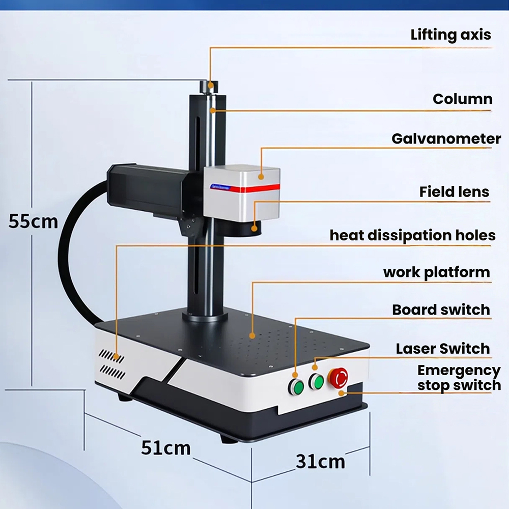 Fiber Laser Marking Machine 30W - WaveTopSign 20W 30W – maszyna do