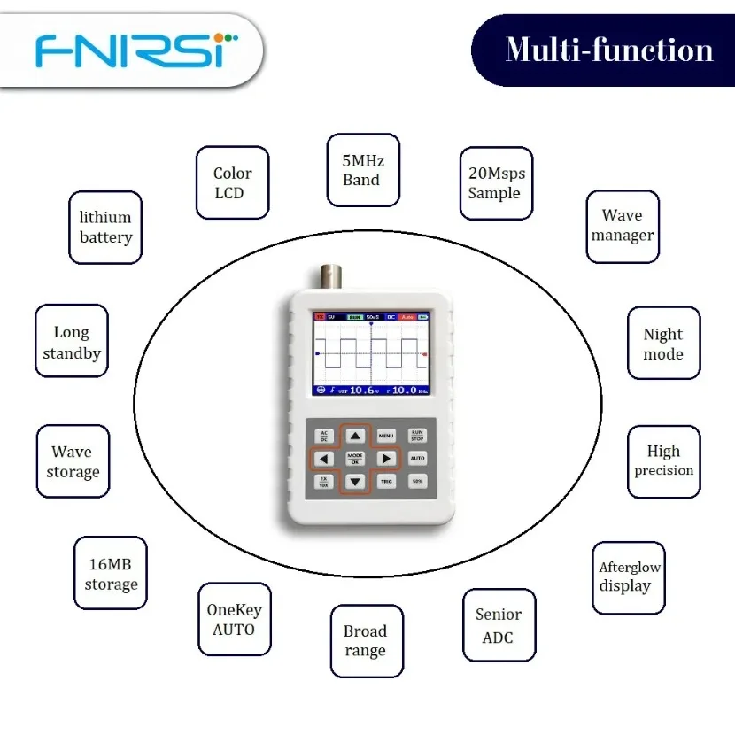 1 szt. DSO FNIRSI PRO – przeno – Fnirsi Digital Oscilloscope Handheld recenzja i cena