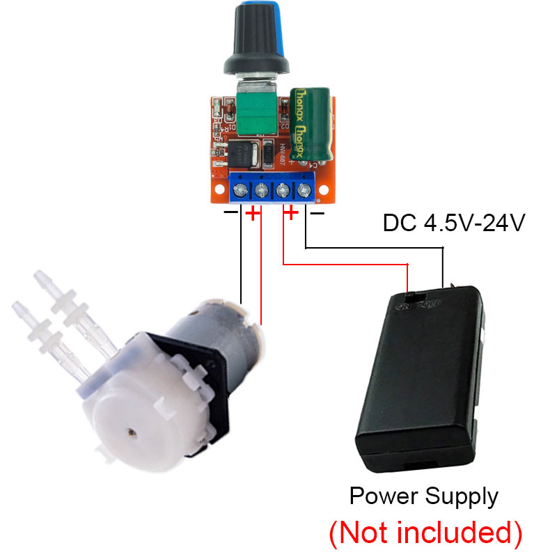 Mała, regulowana pompa perysta – Mini Peristaltic Pump 12V recenzja i cena